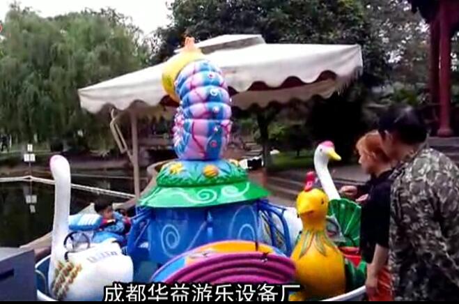 成都新都区桂湖公园6座水上网鱼视频展示